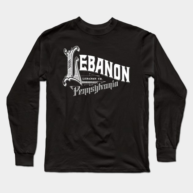 Vintage Lebanon, PA Long Sleeve T-Shirt by DonDota